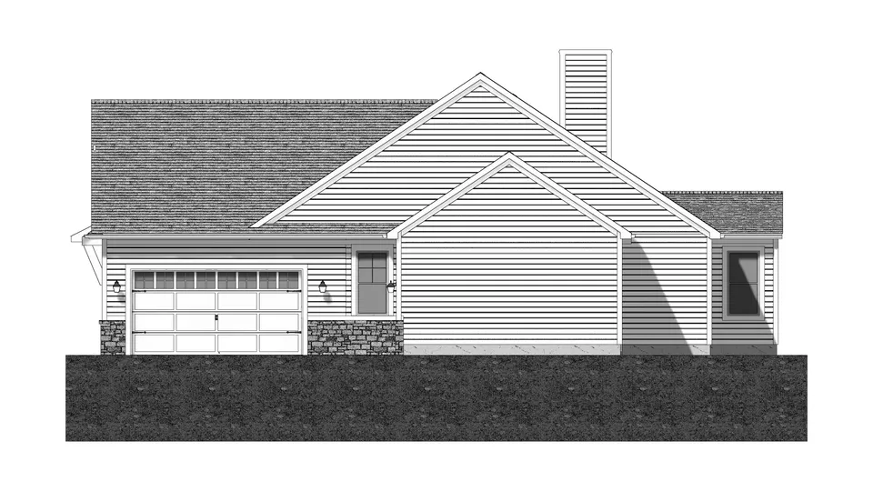 The Inglewood house plan, exterior view 2